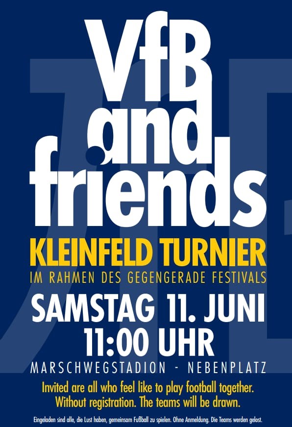 „VfB and friends“ Kleinfeldturnier