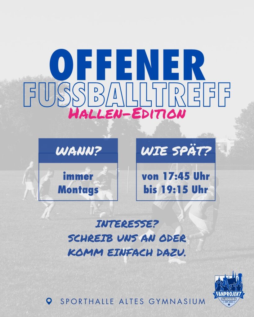 Fußballtreff in der Halle